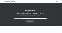 Desktop Screenshot of pingmedown.com